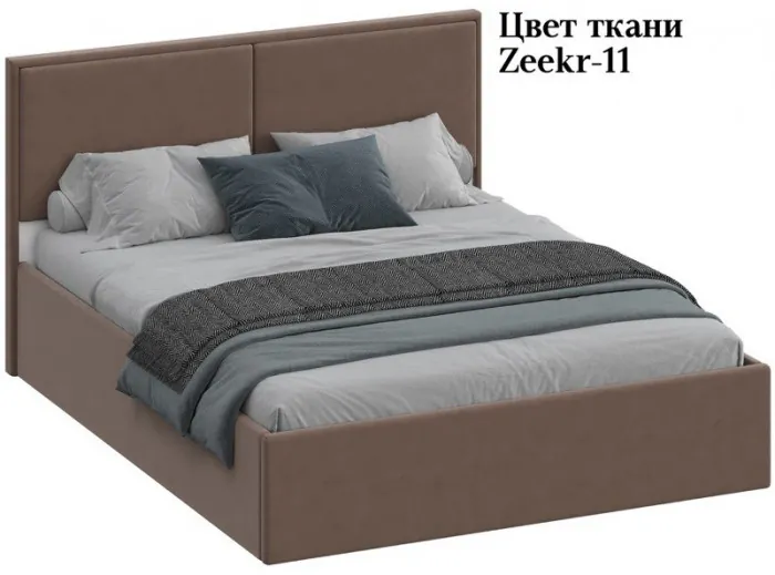 Кровать 120 с ортопед. основанием КР-430-М-12, Микровелюр Zeekr-11