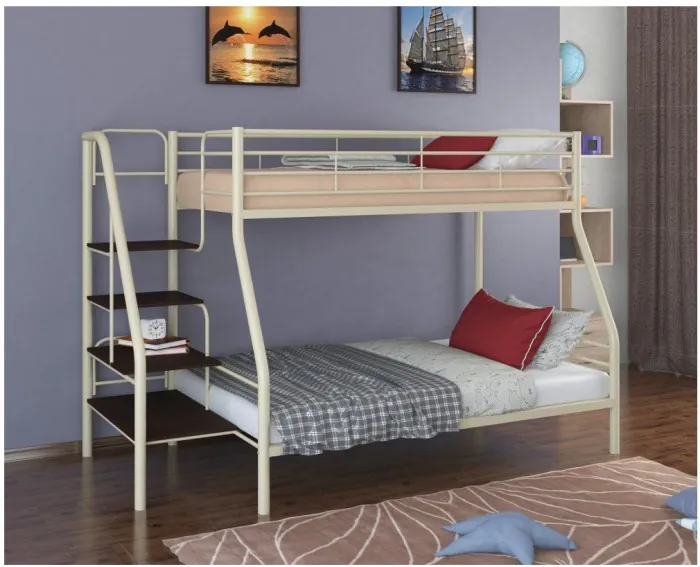 Двухъярусная кровать Толедо-1 (Черный)