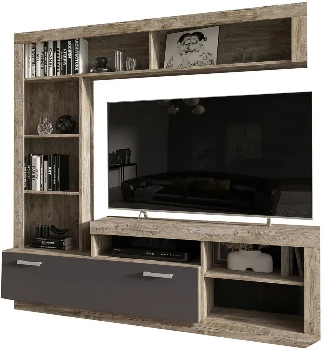 Ангара Центральная секция (Дуб Сонома / белый)