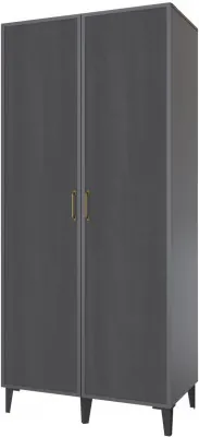 Толедо Шкаф 2-х створчатый ТШ-21 графит серый