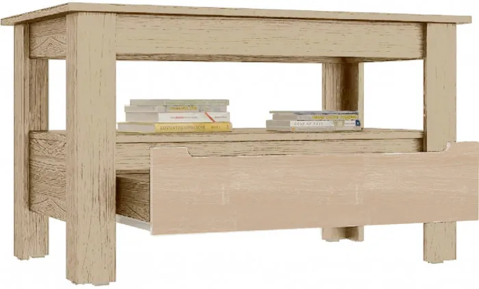 Стол журнальный МДФ (Венге / Капучино глянец)