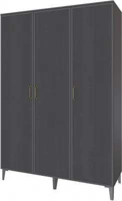 Толедо Шкаф 3-х створчатый ТШ-23 графит серый