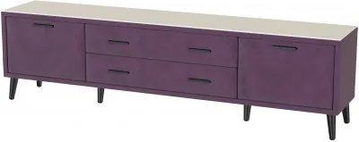 Тумба ТВ интерьерная 2,0 Пай винный/мдф клен кремовый