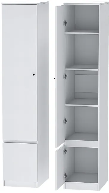 Модульная Прихожая Кэт-1, набор 5, Белый/Белый