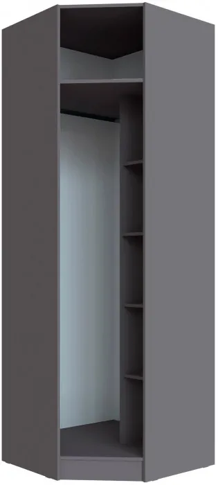 Шкаф угловой Мадрид угол скос, Графит серый