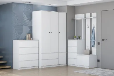 Модульная Прихожая Кэт-1, набор 6, Белый/Белый