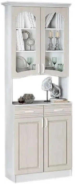 Буфет Констанция 2-х створчатый (Белый матовый / Джинс)