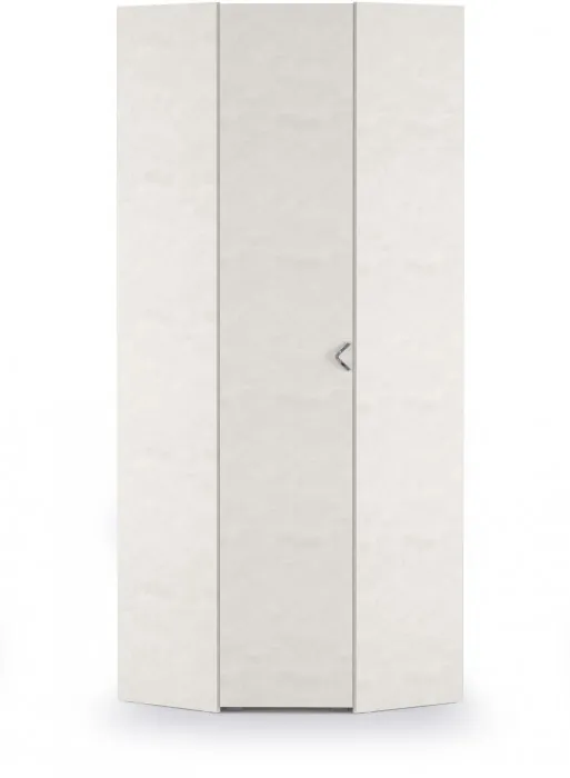 Амели Шкаф для одежды 13.131(угловой), цвет шёлковый камень, ШхГхВ 81,3х81,3х230 см., универсальная дверь