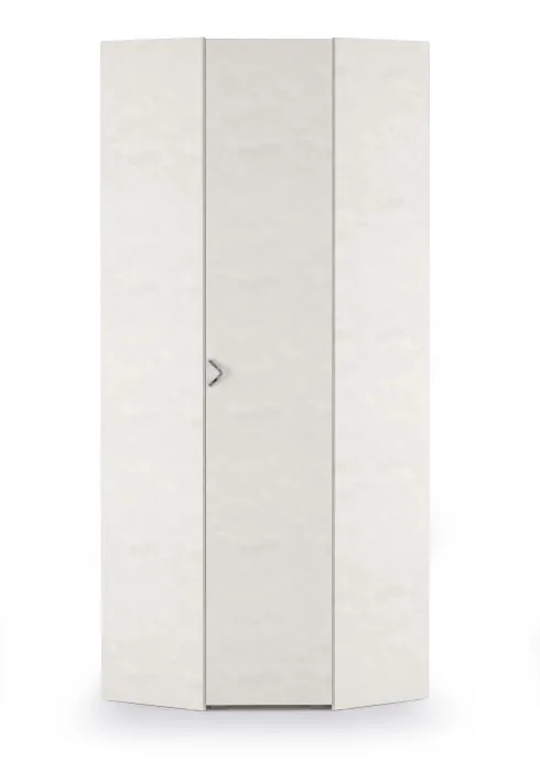 Амели Шкаф для одежды 13.131(угловой), цвет шёлковый камень, ШхГхВ 81,3х81,3х230 см., универсальная дверь