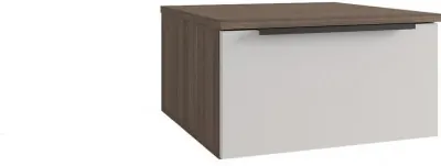 МС Роза Тумба прикроватная (Ройс)+ ручка скоба (Орех Франклин карамель/Графит скин)