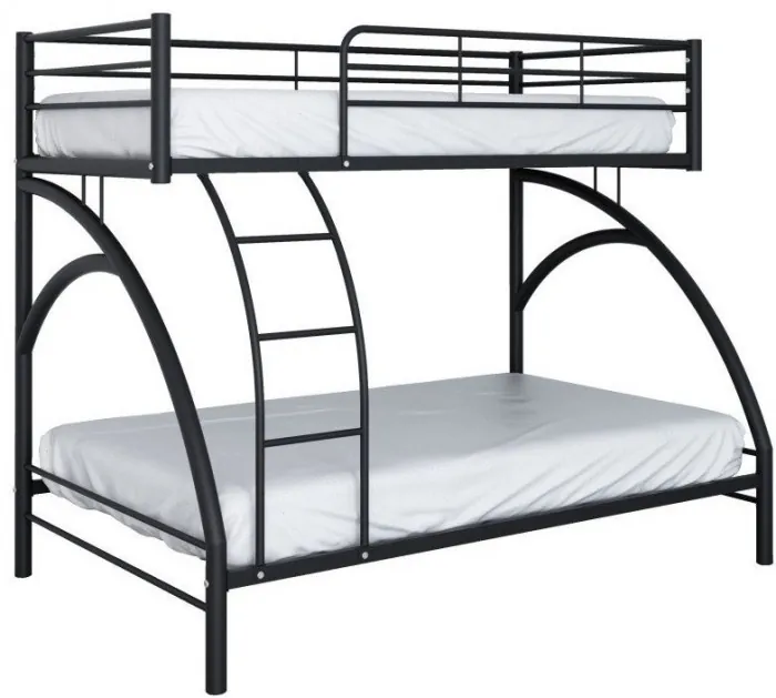 Двухъярусная кровать Виньола-2 (с укороченной лестницей) (Коричневый)