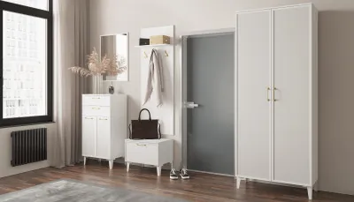 Модульная Прихожая Толедо, композиция 1, Белый