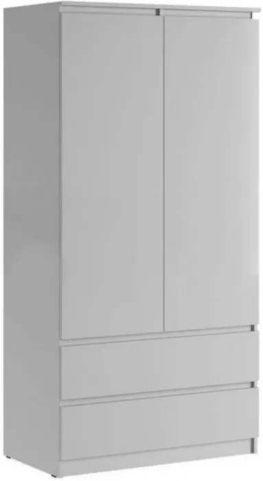 Челси Шкаф 2-х створчатый комбинированный (Белый глянец, Дуб Сонома)