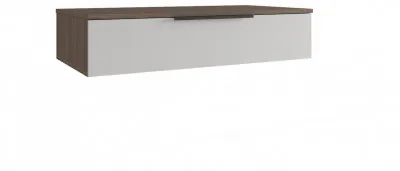 МС Роза Тумба подвесная (Ройс)+ ручка скоба (Орех Франклин карамель/Графит скин)