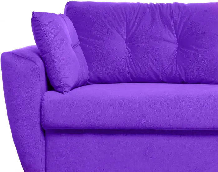 Диван-еврокнижка Амстердам Люкс, 160х195, пружинный блок, велюр фиолетовый