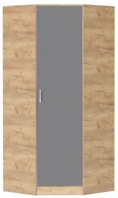 Кэт-7 Шкаф угловой (Крафт золотой / Графит)