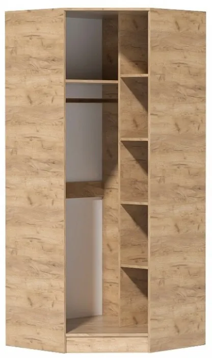 Кэт-7 Шкаф угловой (Крафт золотой / Графит)