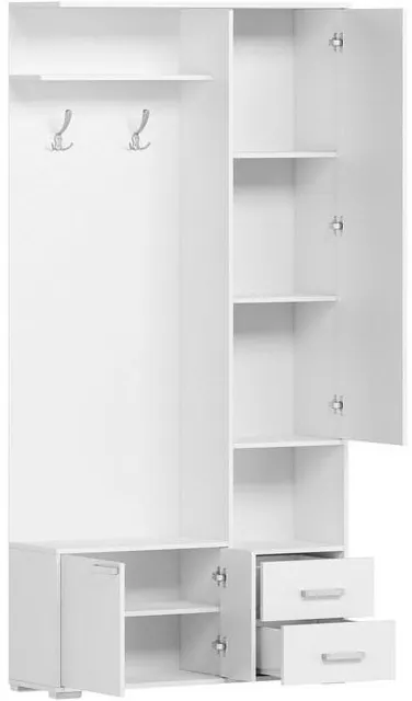 Домино А Шкаф с зеркалом (Белый)