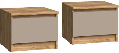 Челси Color Тумбы прикроватные (Глиняный серый/Дуб крафт)
