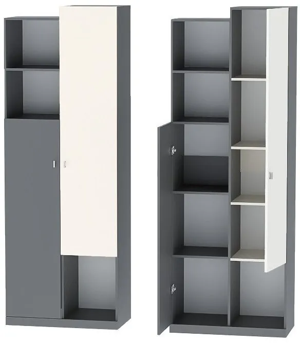 Модульная детская Клео набор 1 (Графит/Миндаль/Океан)