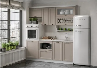 Кухня МДФ 2000 Милано Компоновка №3 (Шарли мокко)