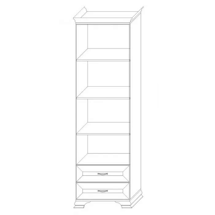 Шкаф-стеллаж 600 Сиена