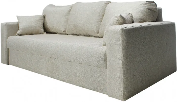 Диван-еврокнижка Ливерпуль, 150х195, пружинный блок, рогожка, бежевый