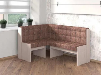 Угловая скамья Квадро Бодега/Коньяк