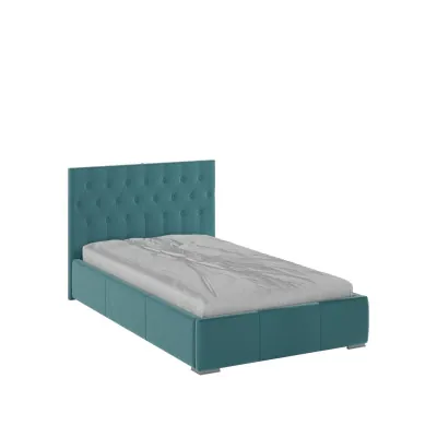 Октавия Кровать интерьерная 120 бирюза ромб, ортопед