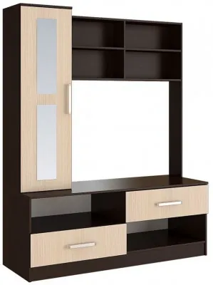 Гостиная Фиеста, венге (Венге / дуб беленый)