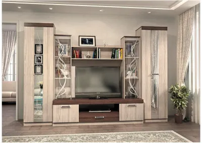 Гостиная Атлантида 2Б (Ясень шимо тёмный / Ясень шимо светлый)