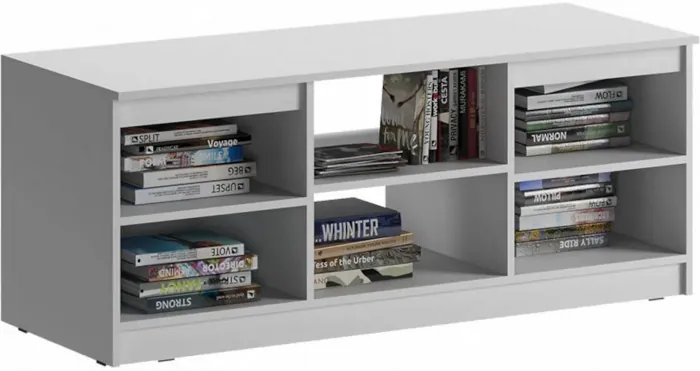 Челси Тумба ТВ (Белый глянец, Дуб Сонома)