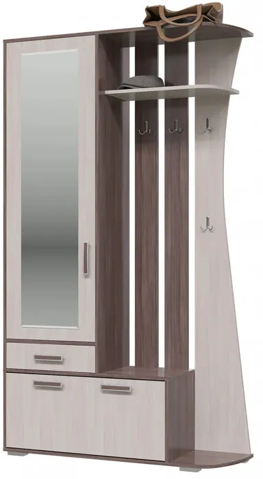 Прихожая 2-3424бод.тем/св Мокко, бодега тёмный/бодега светлый