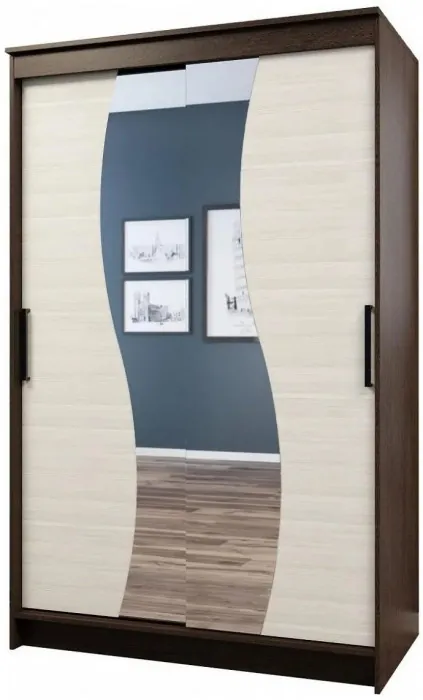 Элегант Шкаф-купе 6, Ясень шимо темный/светлый