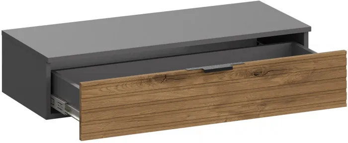Навесная универсальная тумба Ома ТБ-3614, Графит/Дуб Тортуга