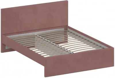 Кровать 160 КР-433-М с настилом из ламелей, Микровелюр-27