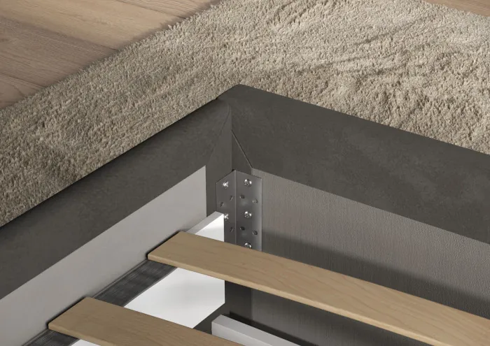 Кровать 160 КР-433-М с настилом из ламелей, Микровелюр-27