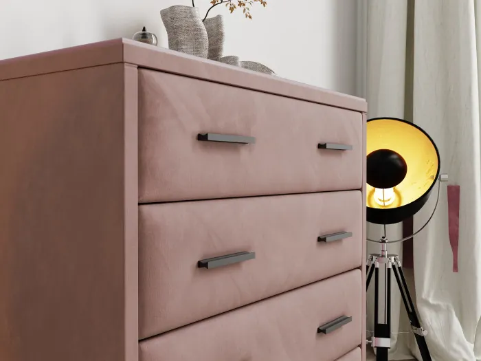 Комод интерьерный Пай пыльная роза/мдф пудра