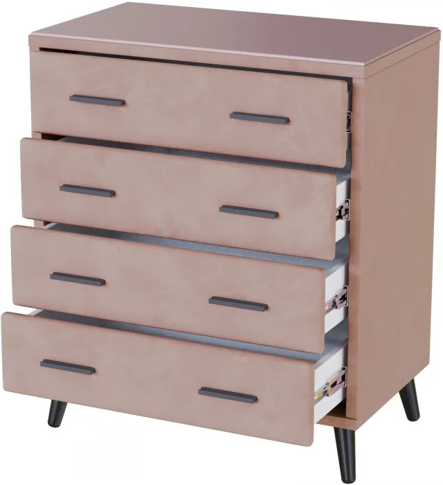 Комод интерьерный Пай пыльная роза/мдф пудра