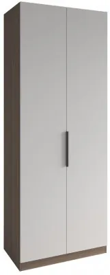 МС Роза Шкаф 900 Базовая комплектация, Ройс+ ручка скоба 1 шт., Орех Франклин карамель/Графит скин