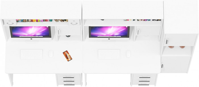 С-МД-СК9 Компоновка № 04, белый шагрень