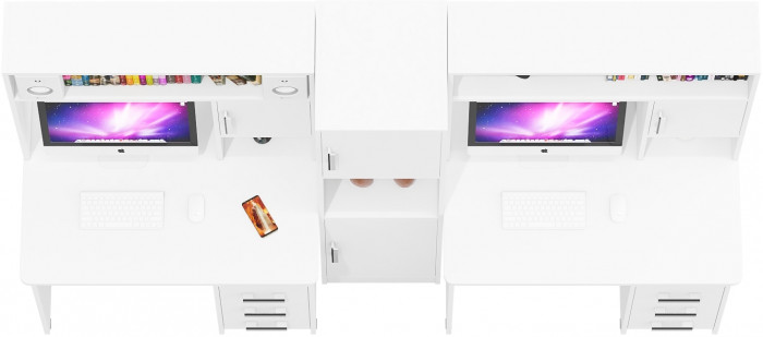 С-МД-СК9 Компоновка № 04, белый шагрень