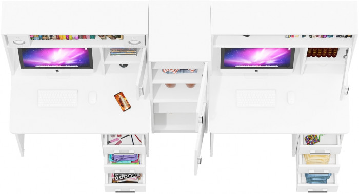 С-МД-СК9 Компоновка № 04, белый шагрень