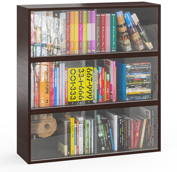 Три полки книжных С-МД-КН01, венге