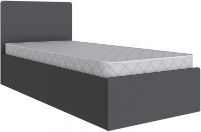 Кровать 90х200 Мадрид с настилом ДСП (МД-1), Графит серый