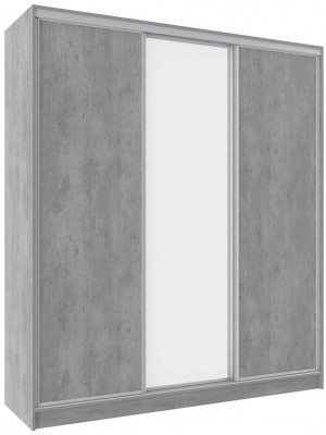 Шкаф-купе трехдверный с зеркалом 2000 Домашний Ателиер светлый