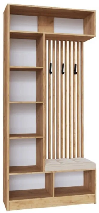 Руэлла Центральная секция дуб крафт золотой/белый