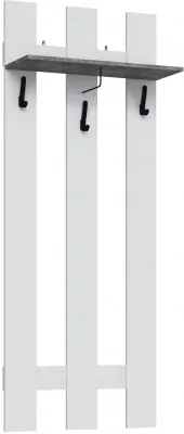 Вешалка Мадрид (0,7), Белый/Ателье светлое