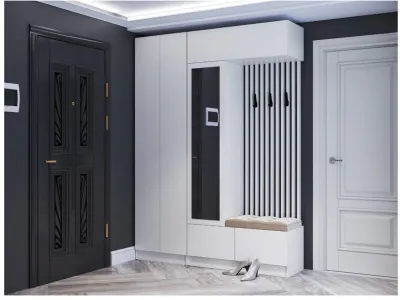 Модульная прихожая "Руэлла", композиция 2 - Белый