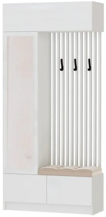 Модульная прихожая "Руэлла", композиция 2 - Белый